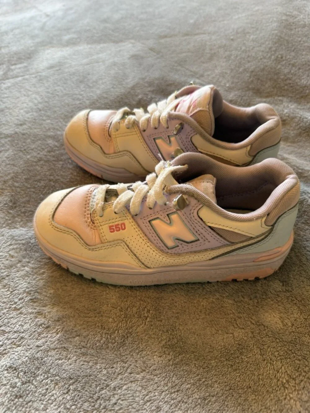 New Balance 550 Kids Sneakers Beige Pink PZB550KL US 13 M